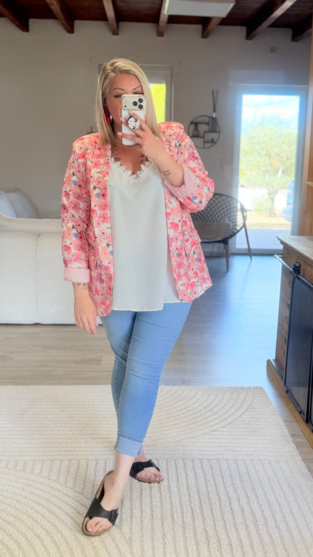 Blazer fleuri CURVY 42/46