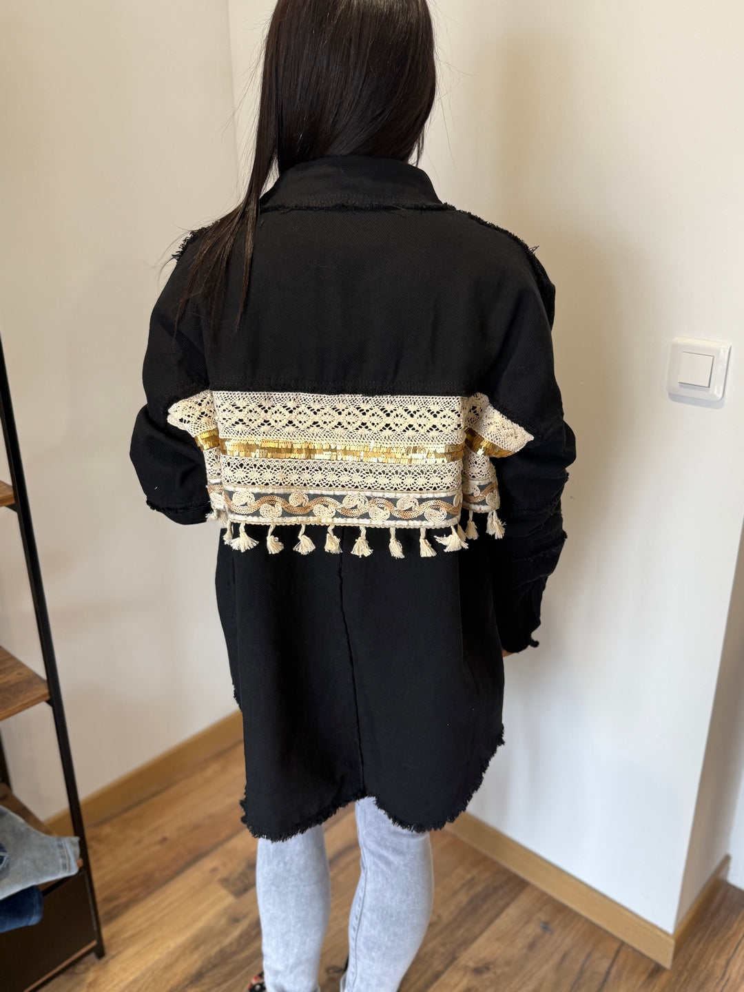 Veste jean Aloyse noir