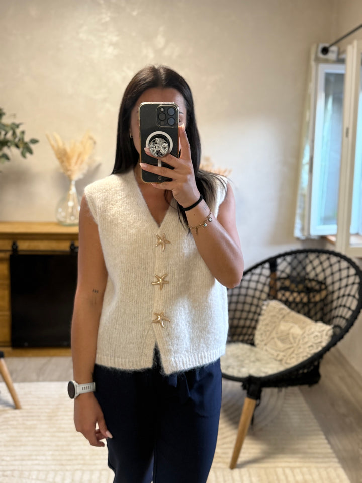 Gilet Star beige