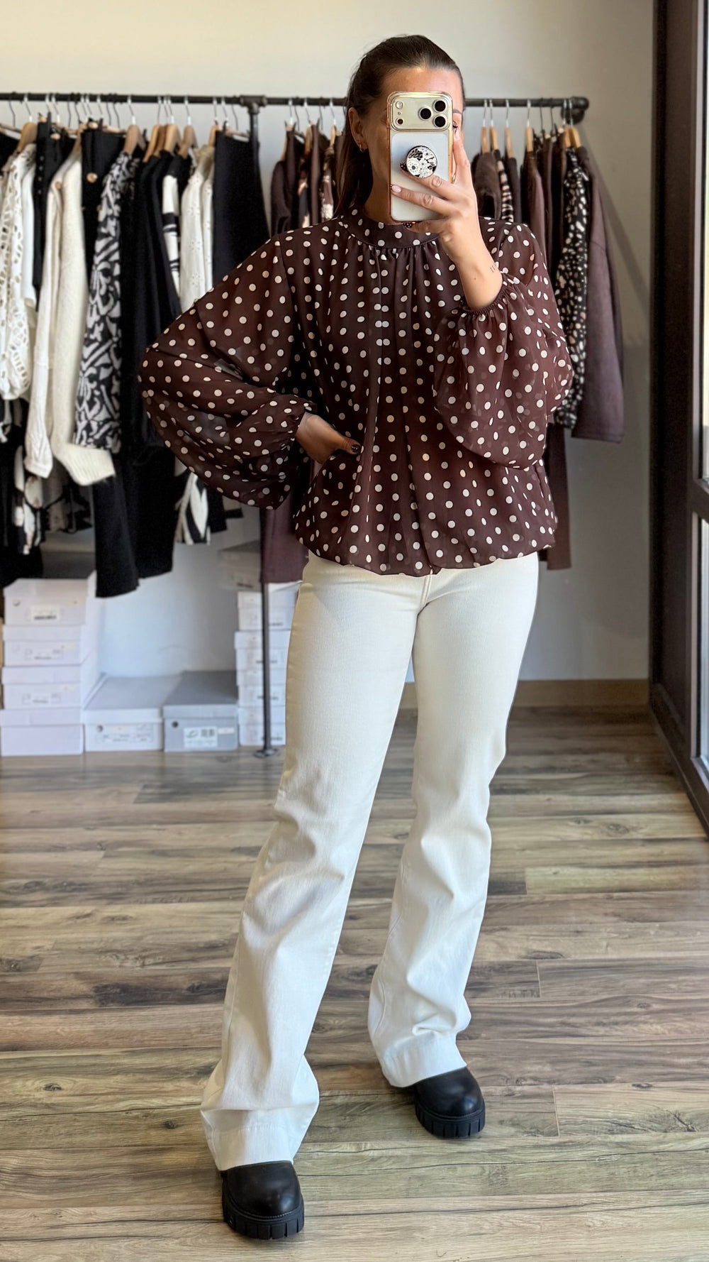 Blouse Lysa chocolat
