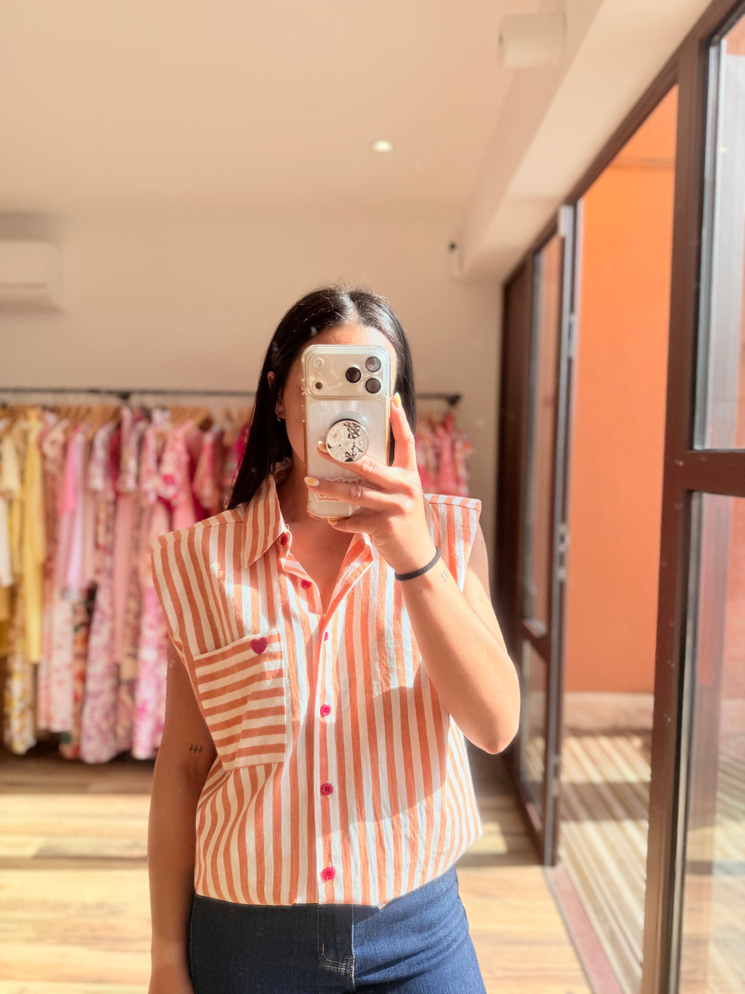 Chemise Calsy orange