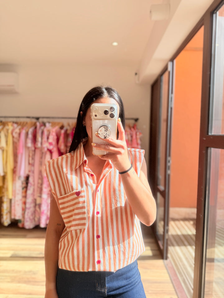 Chemise Calsy orange