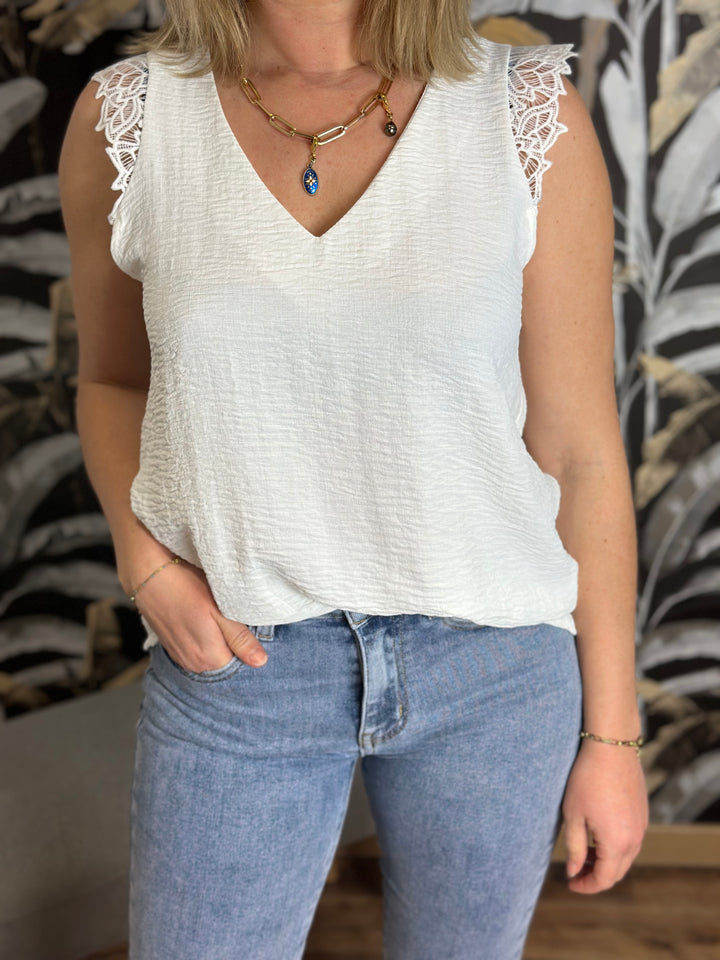 Blouse Milla blanche CURVY