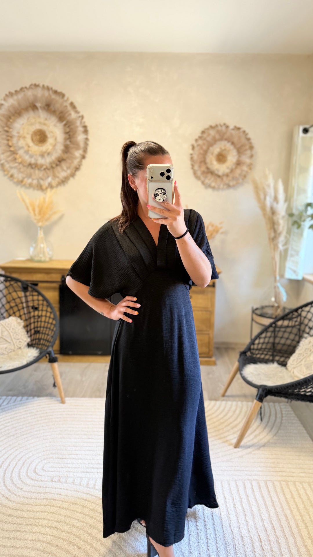 Robe longue Jehan Noir