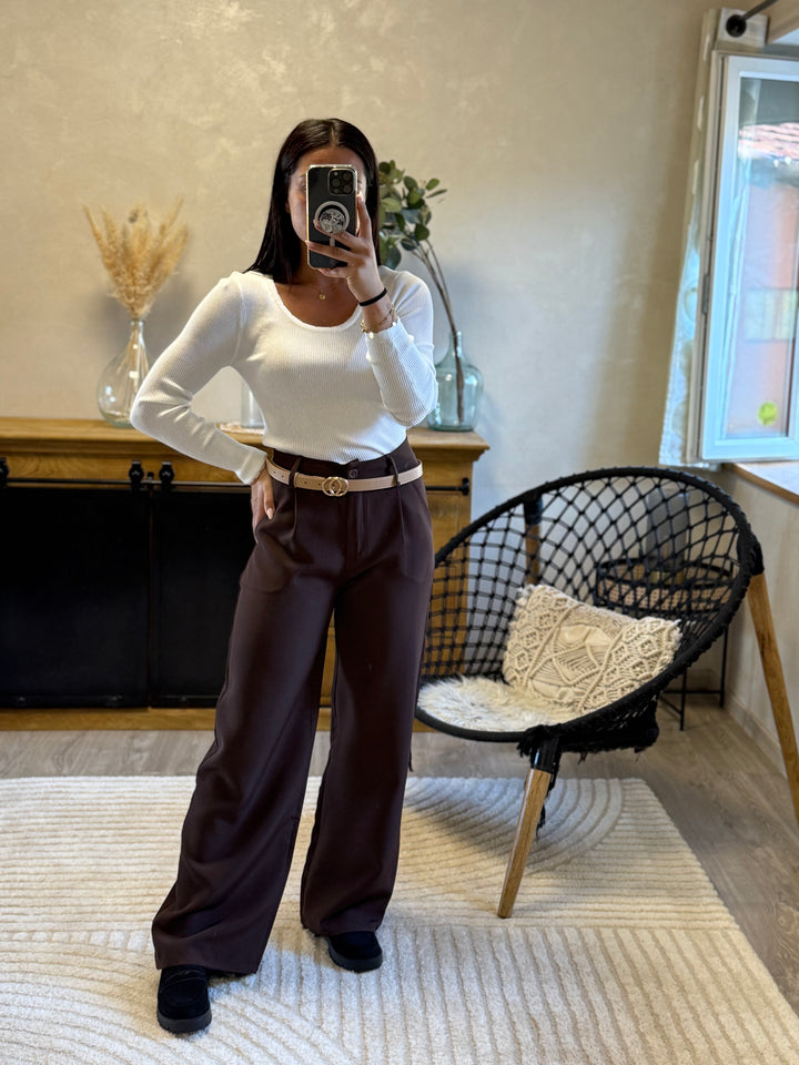 Pantalon Berlioz choco