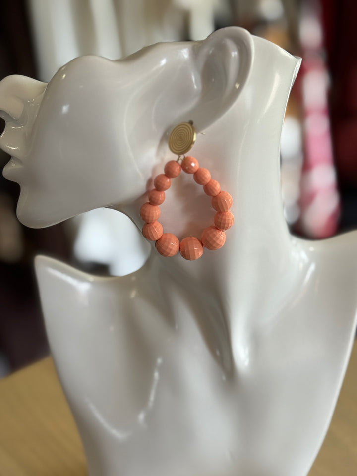 Boucles d’oreilles corail