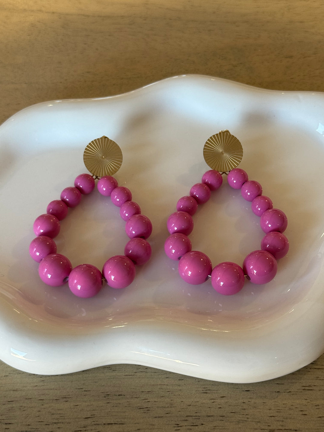 Boucles d’oreilles rose