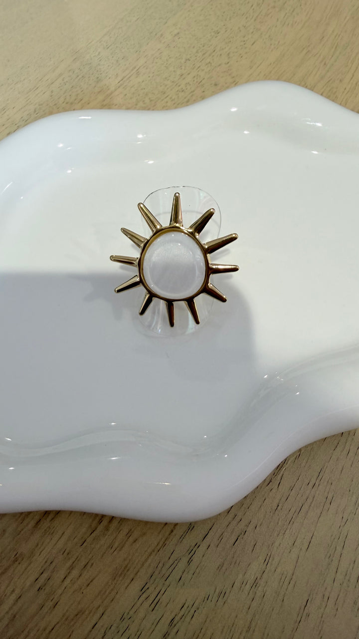 Bague soleil nacré