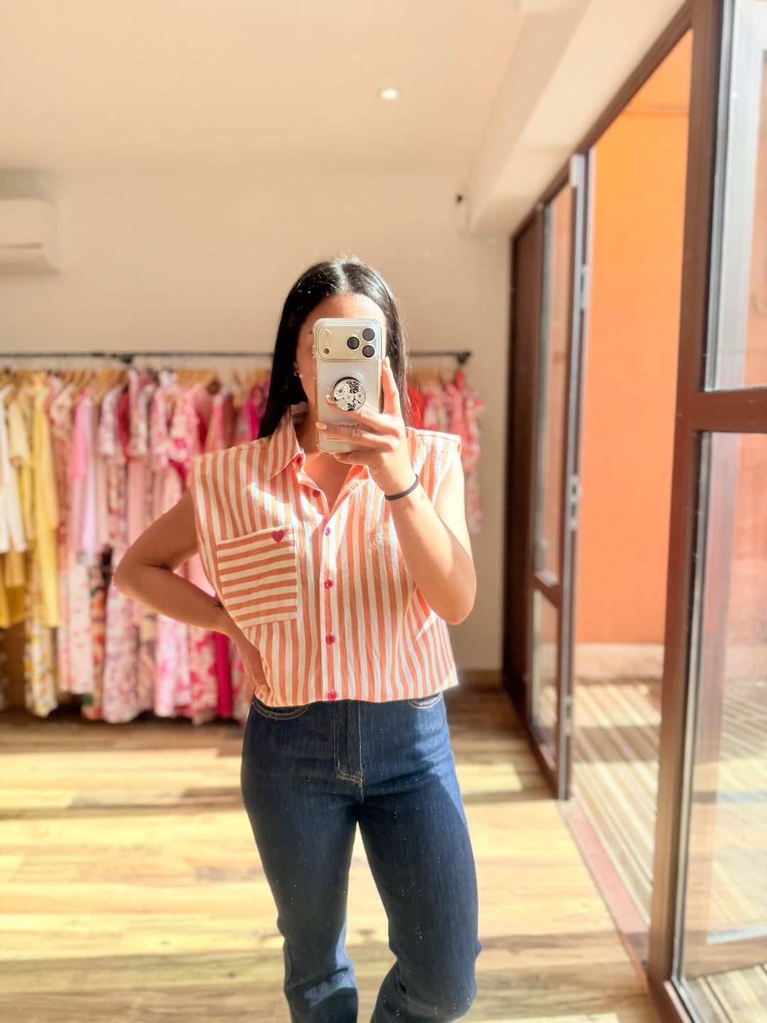 Chemise Calsy orange
