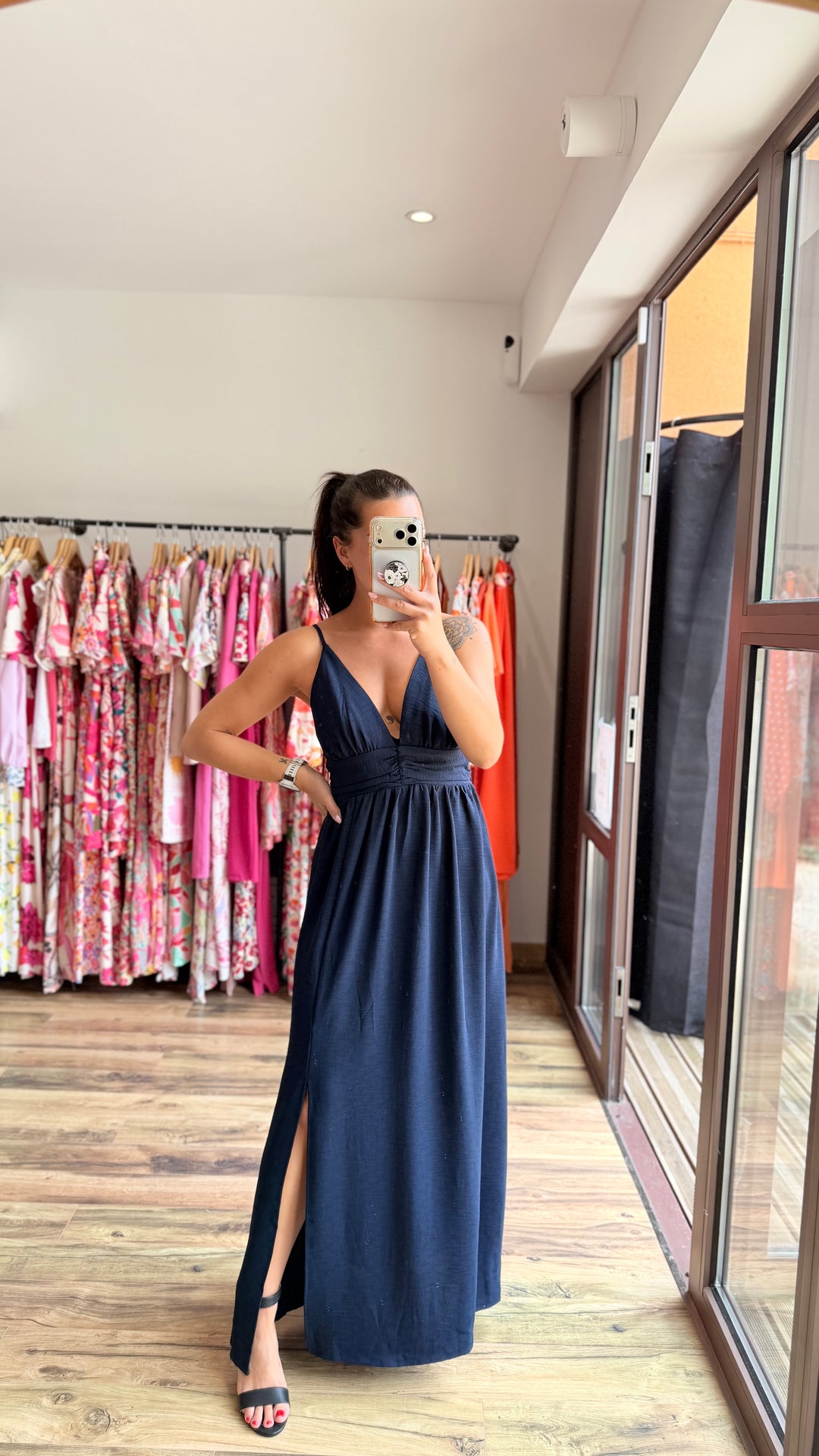Robe longue Bola marine