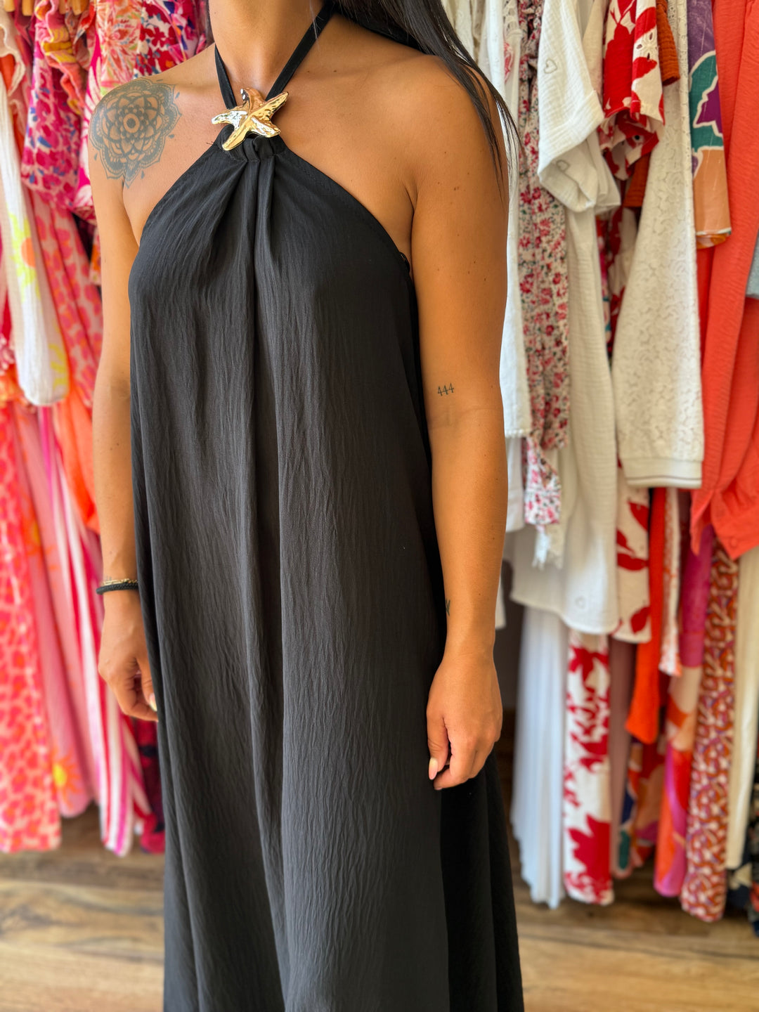 Robe longue Samia noir