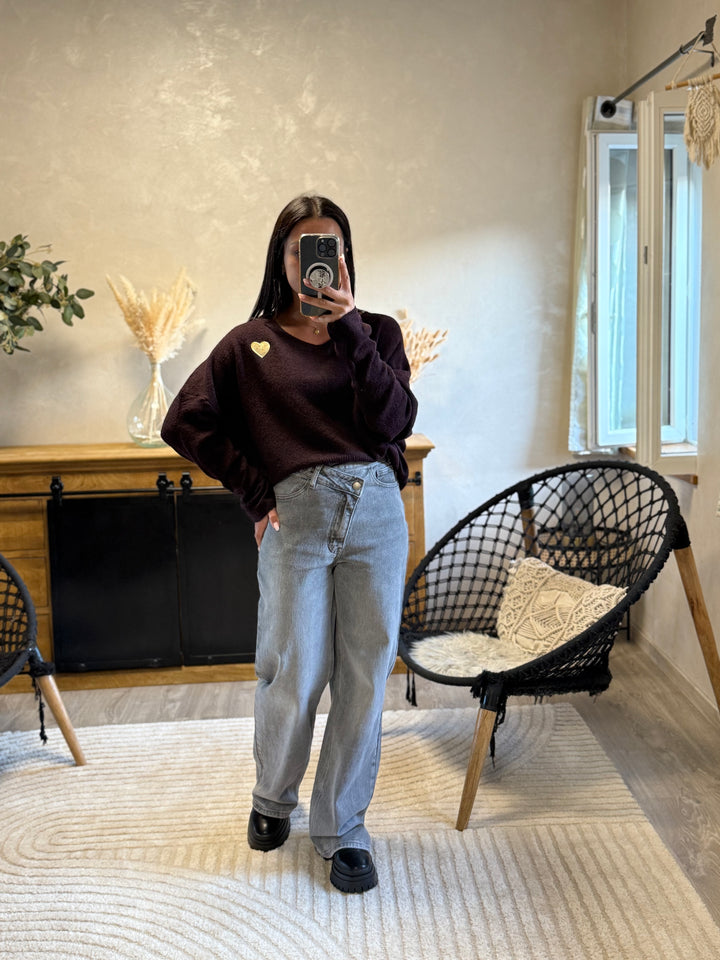 Pull Juanito aubergine