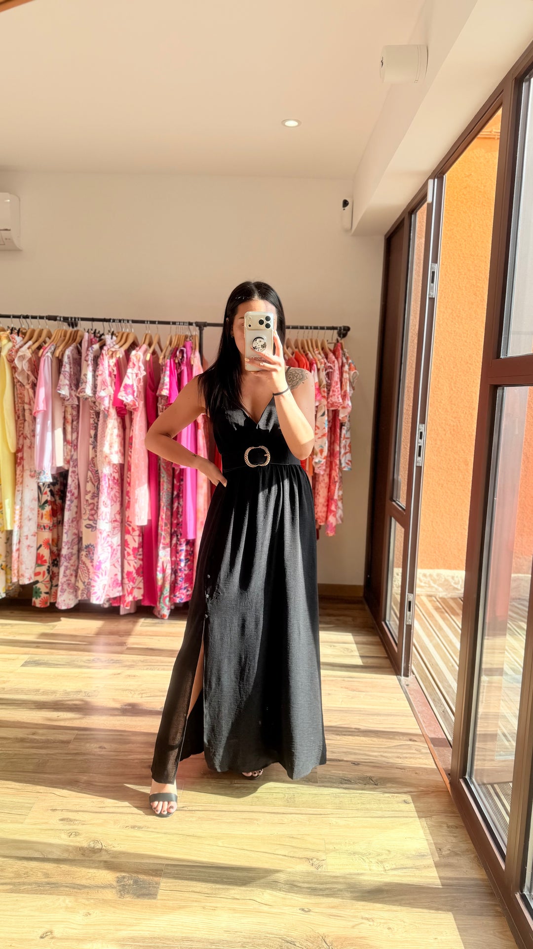 Robe longue Amanda noir