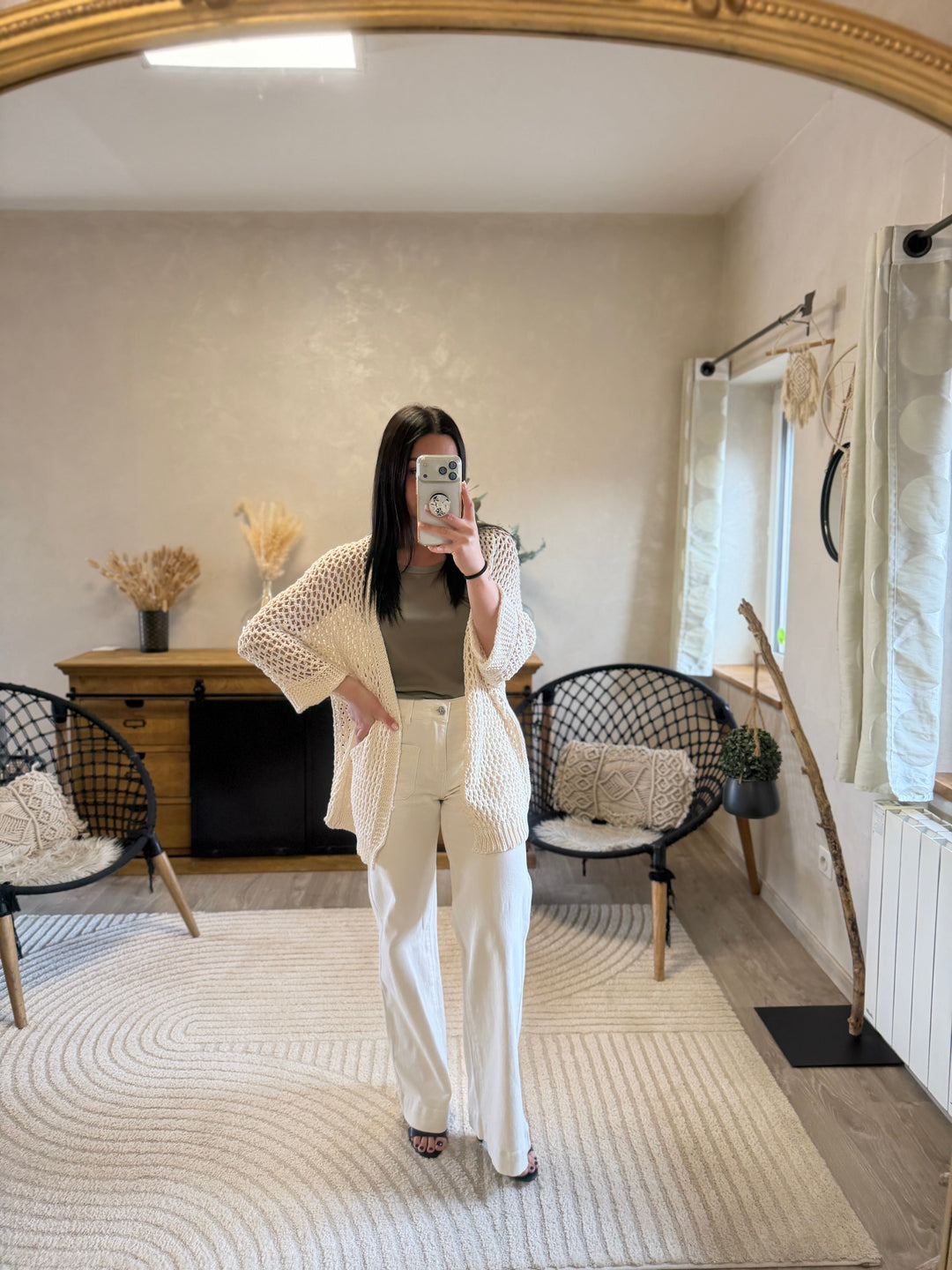 Jean wild leg Parker beige