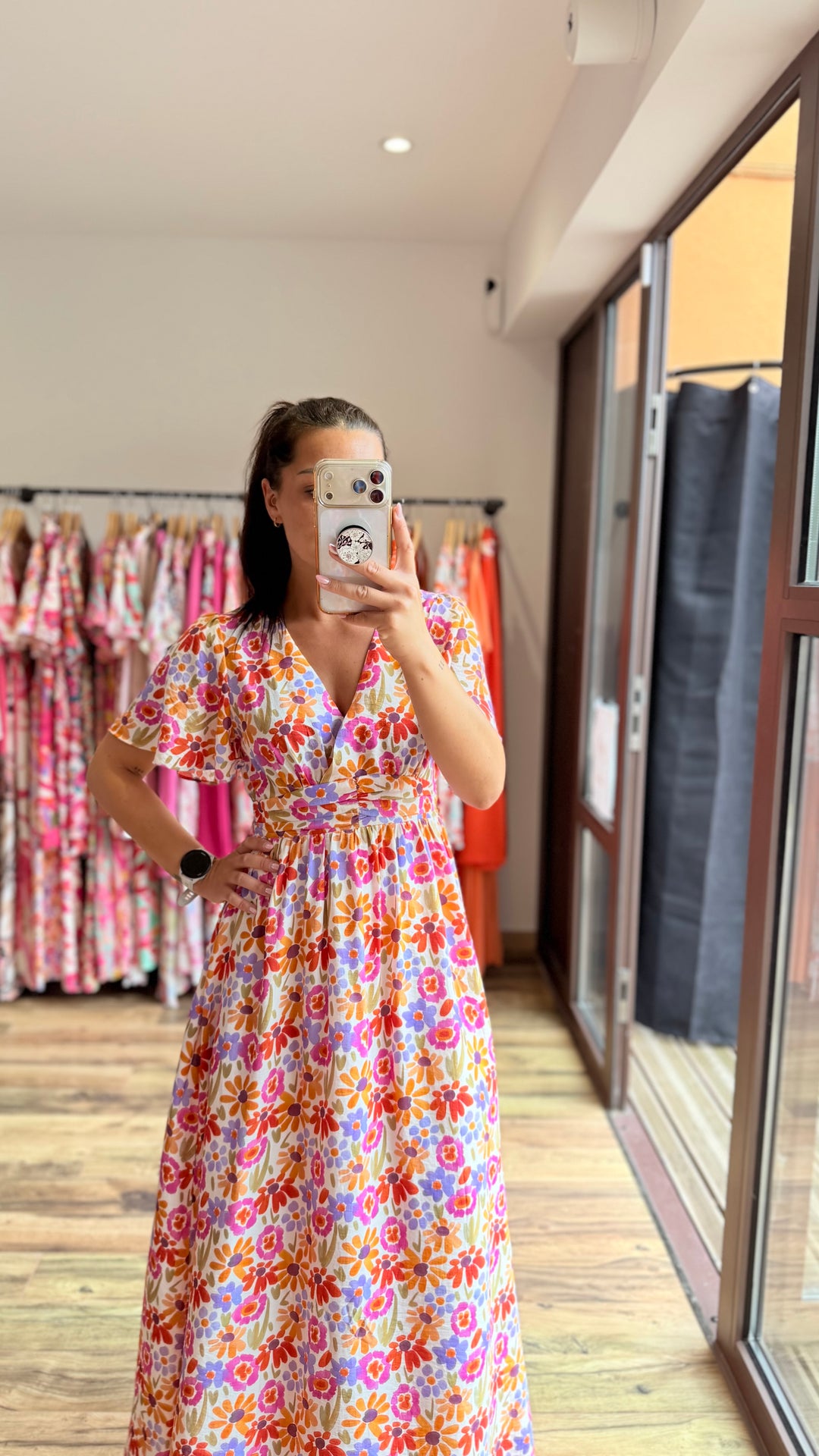 Robe longue Lise (dos ouvert)