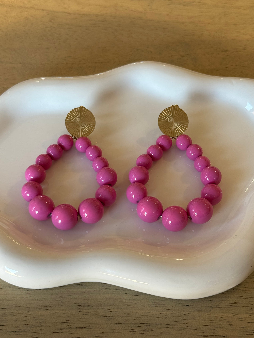 Boucles d’oreilles rose