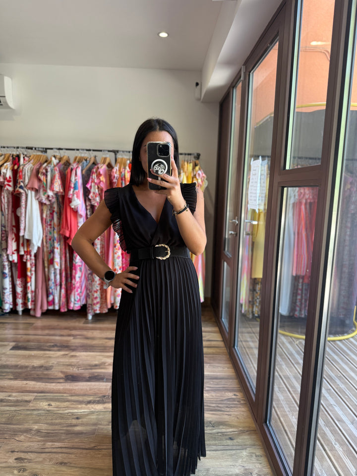 Robe longue Berenice noir PRECOMMANDE