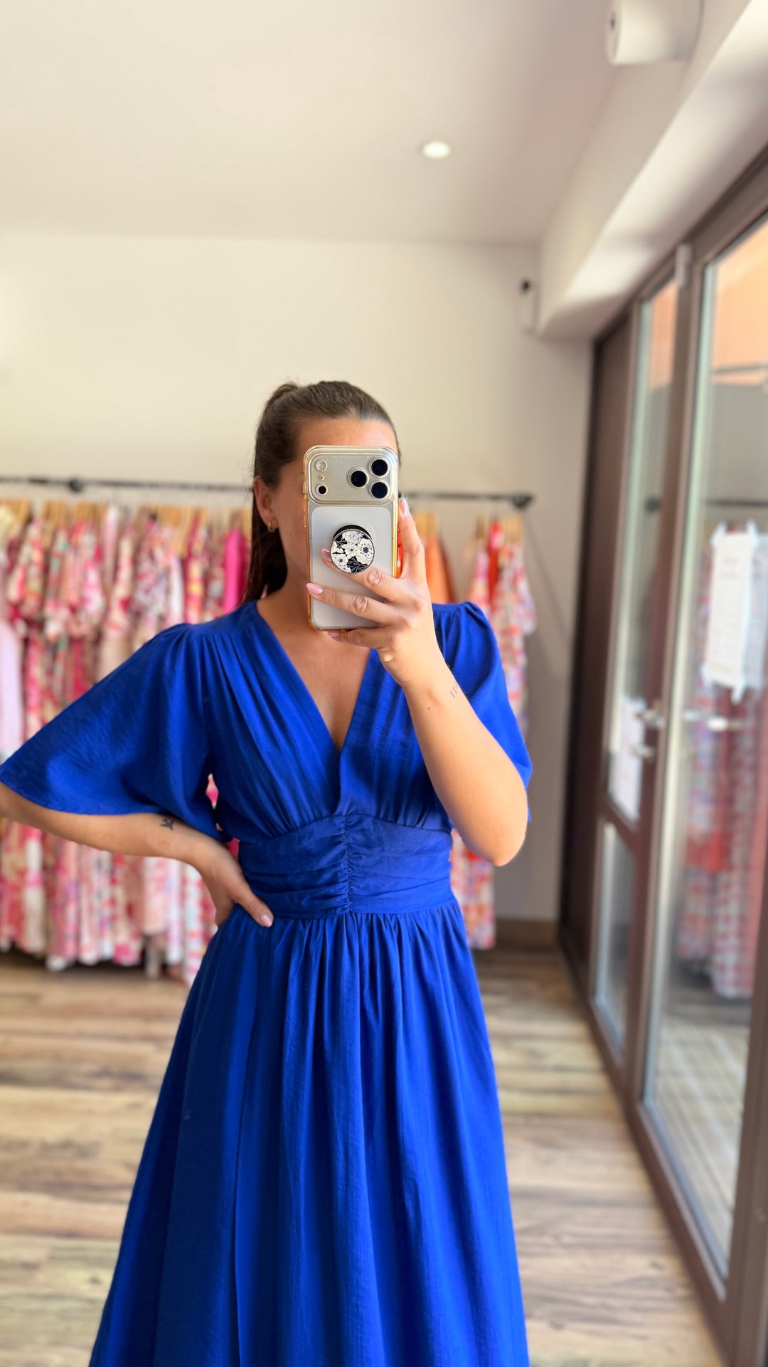 Robe longue Appo bleu roi