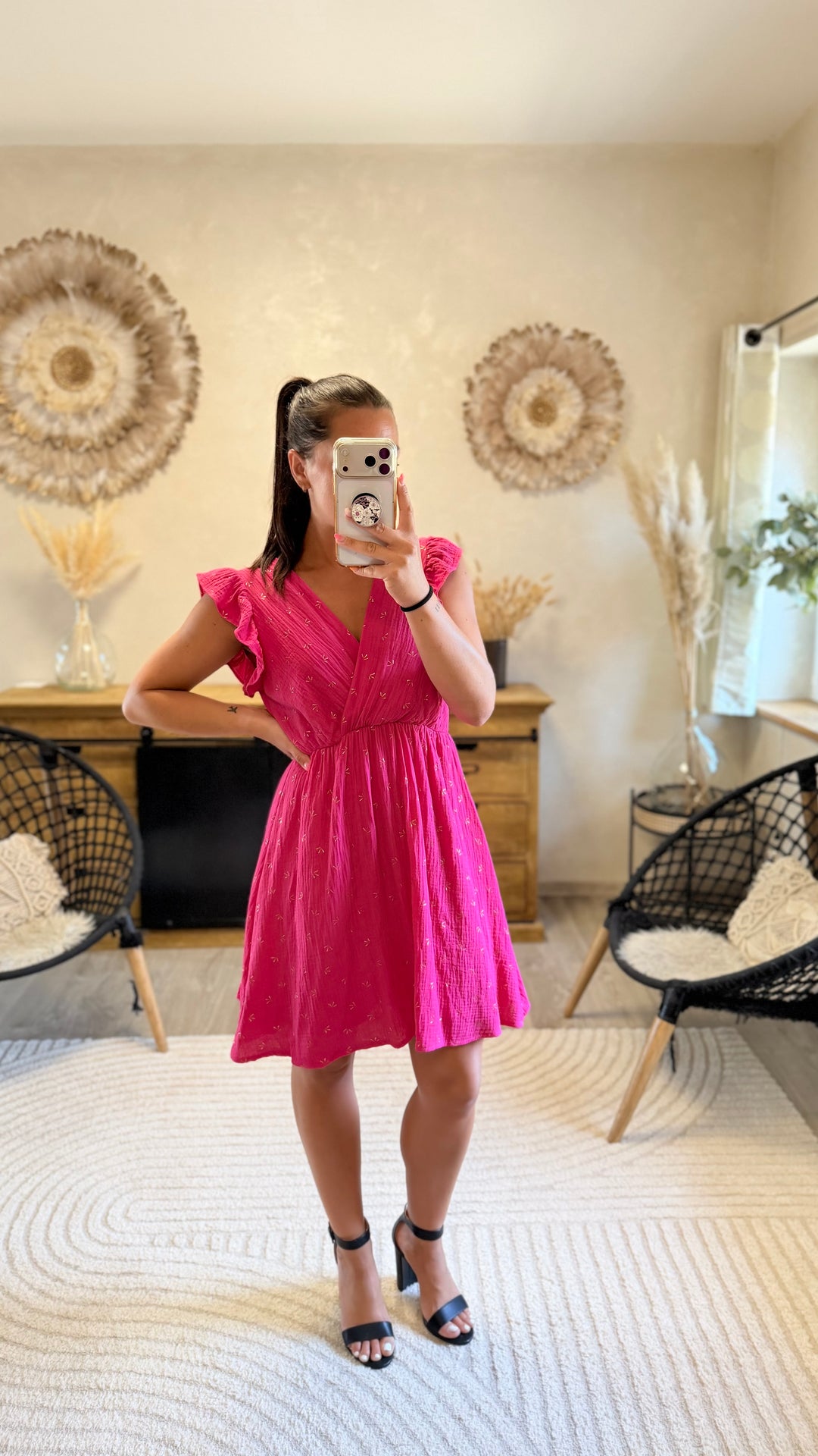 Robe courte Maya Fushia