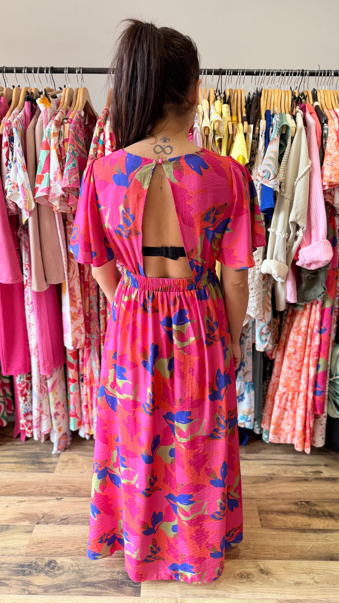 Robe longue Judith (dos ouvert)