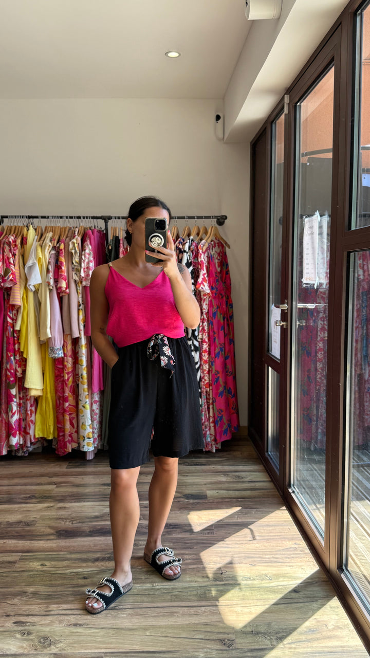 Top perles rose CURVY