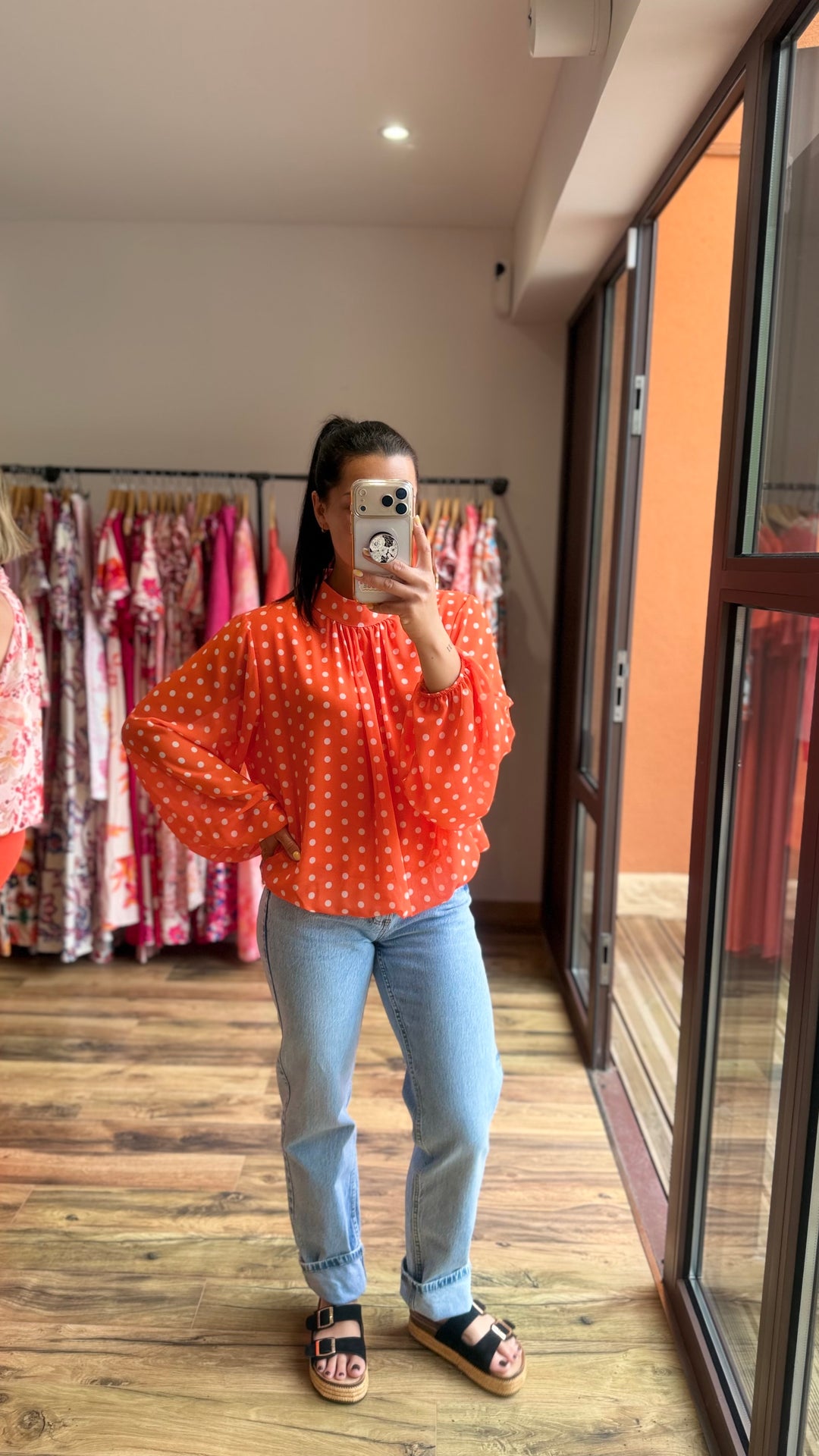 Blouse Kop orange
