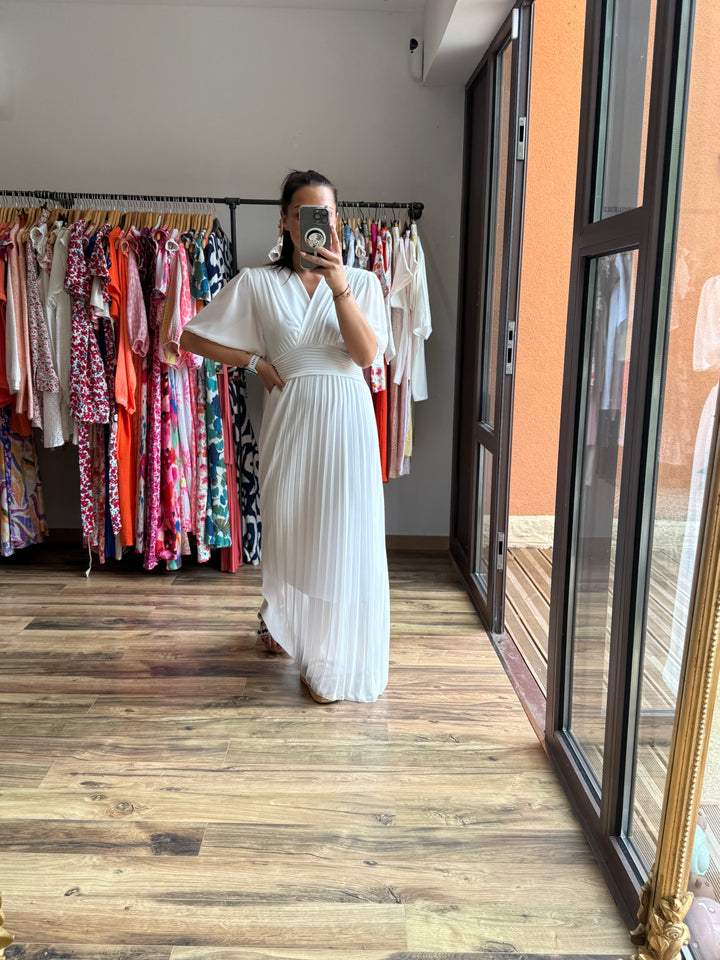 Robe longue Aglaé blanche