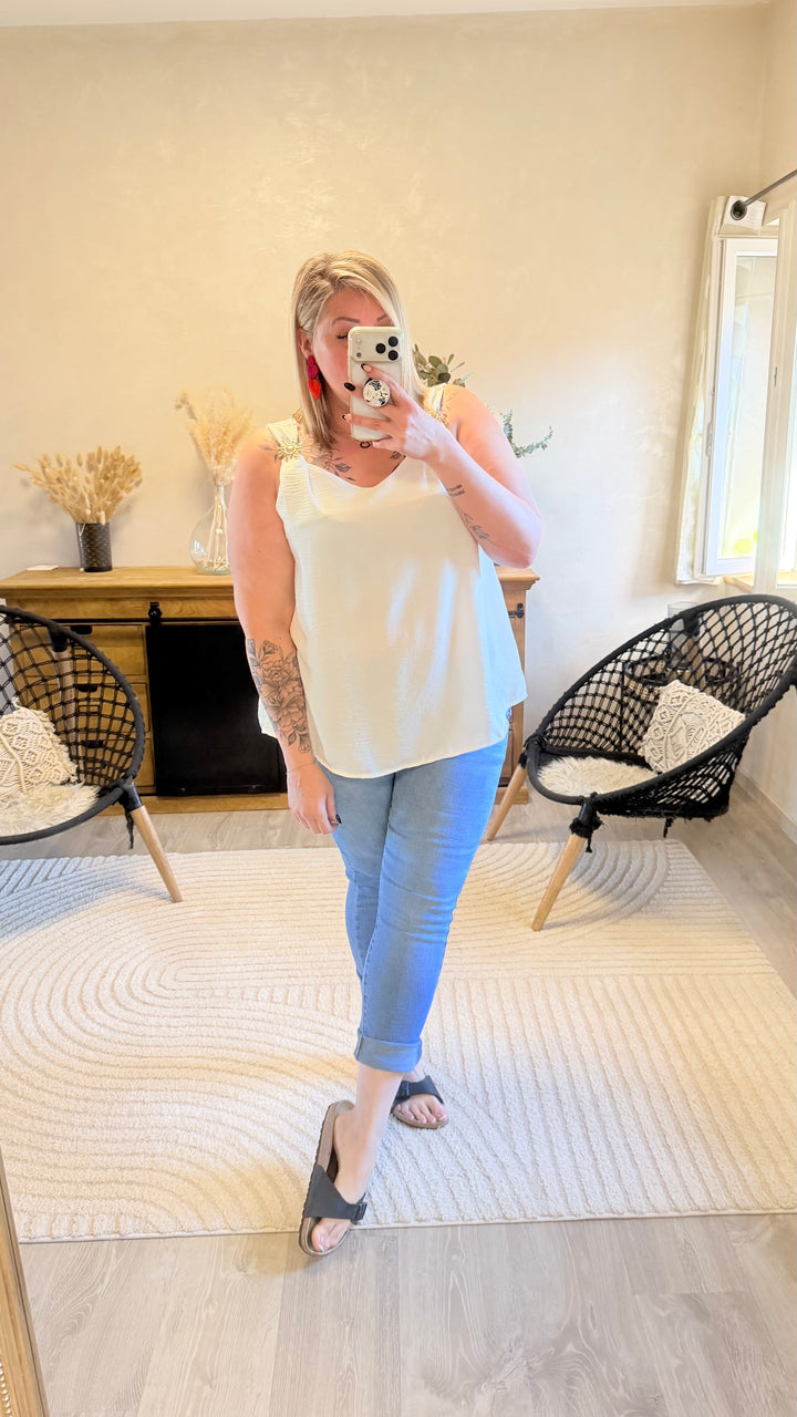 Top Soleya blanc CURVY