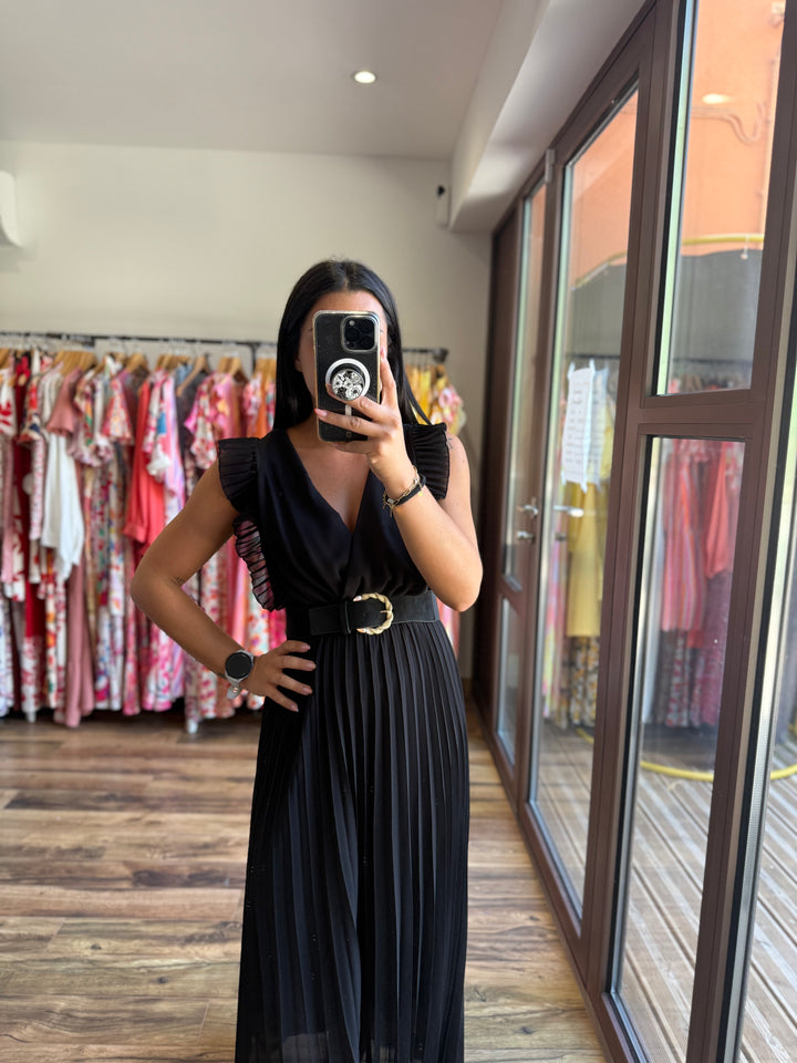 Robe longue Berenice noir PRECOMMANDE