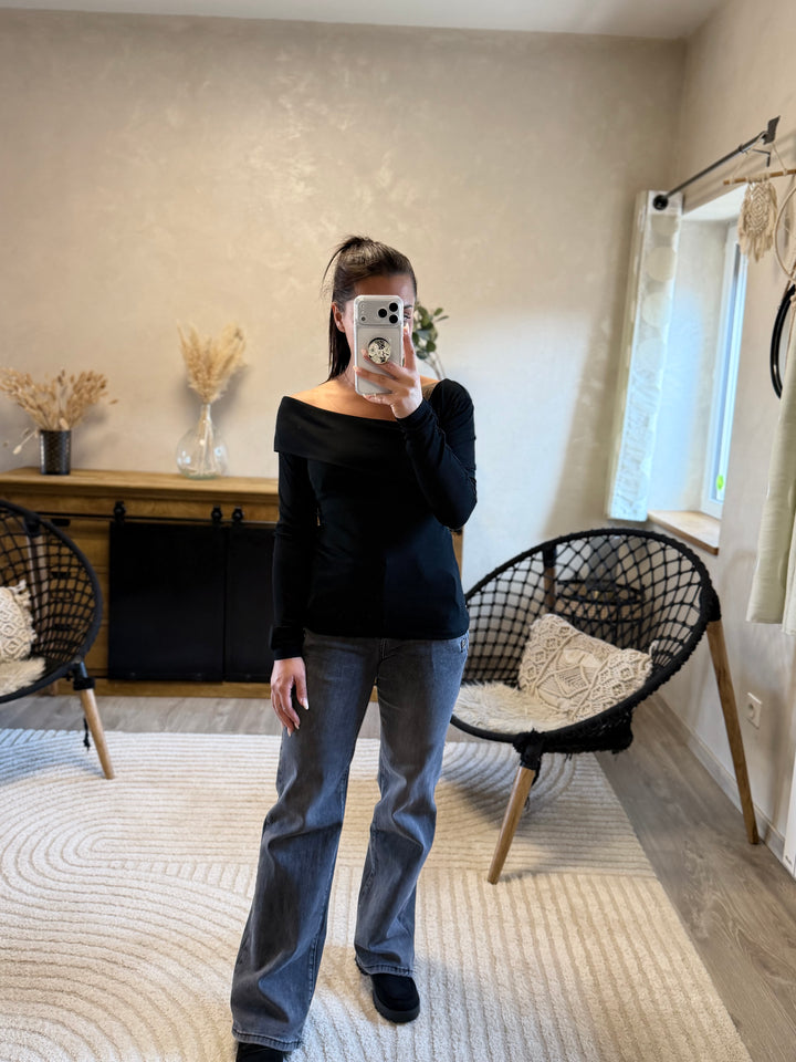 Jean flair Valentin gris