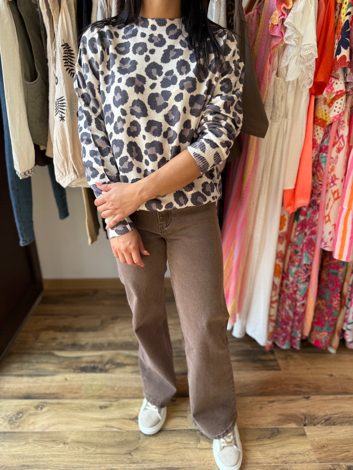 Jean coupe droite chocolat 🍫