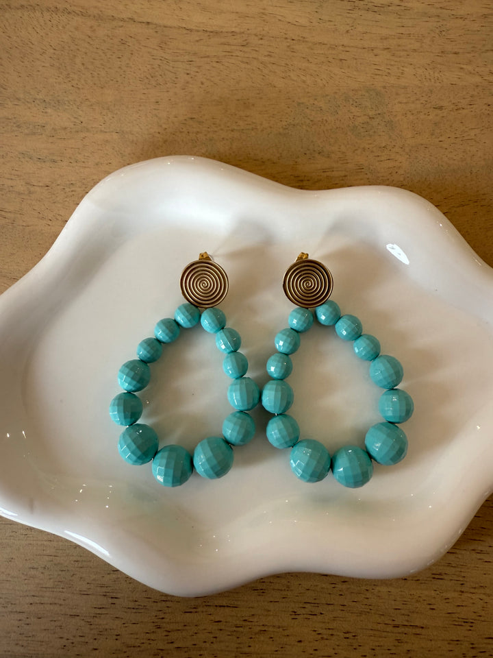 Boucles d’oreilles bleu