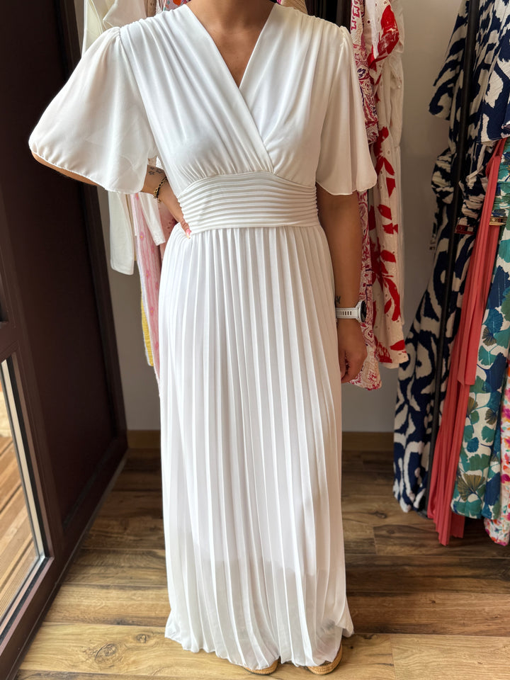 Robe longue Aglaé blanche