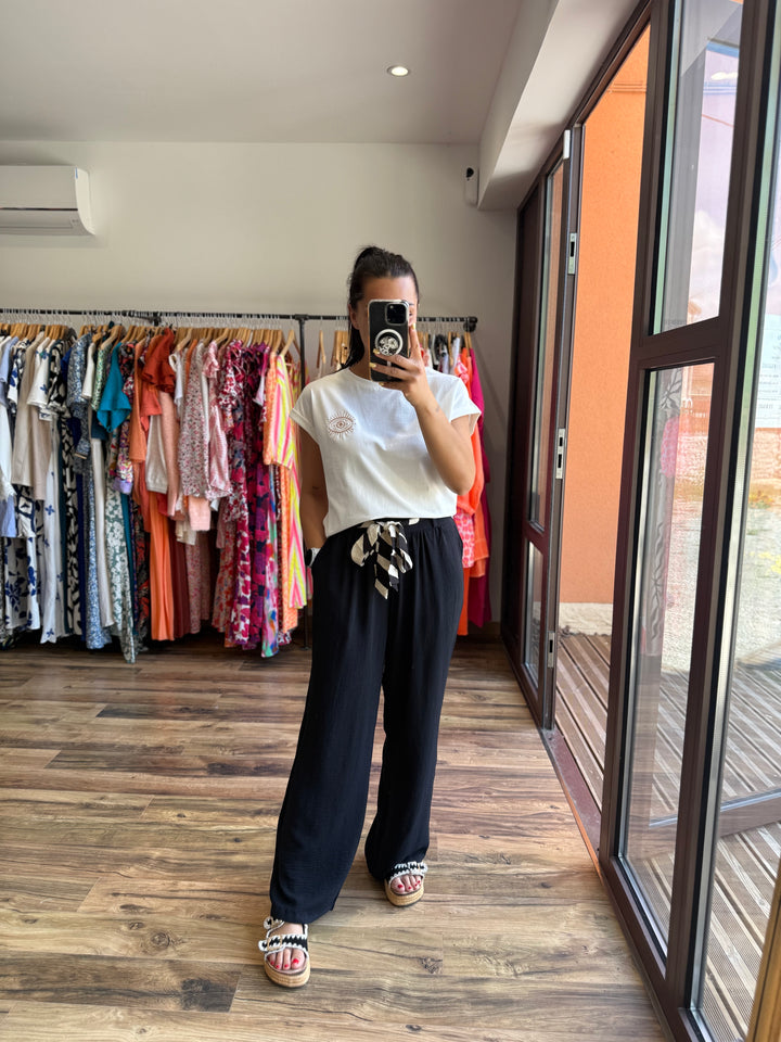 Pantalon Wilma noir CURVY (PRÉCOMMANDE expédition autour du 5 mai)