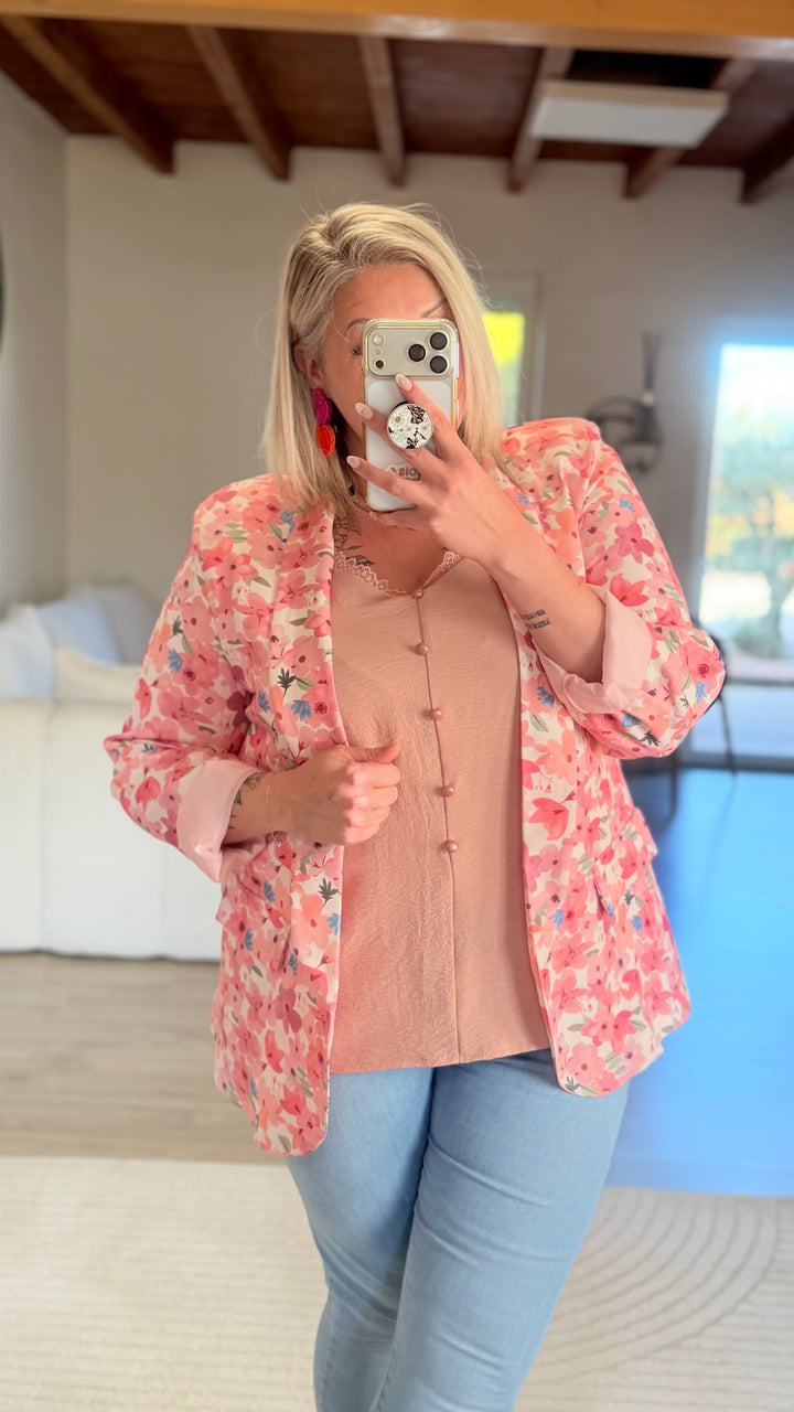 Blazer fleuri CURVY 42/46