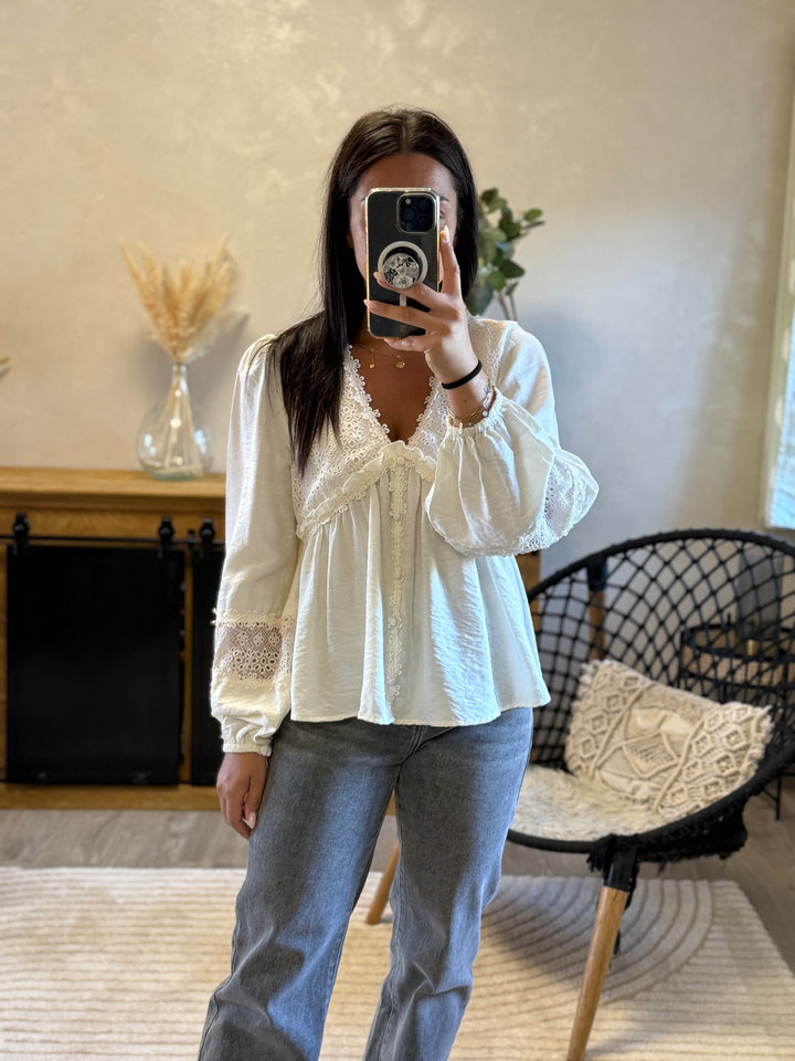 Blouse Flow écru