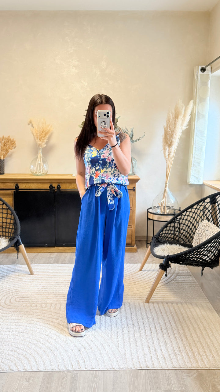 Pantalon Candice bleu CURVY