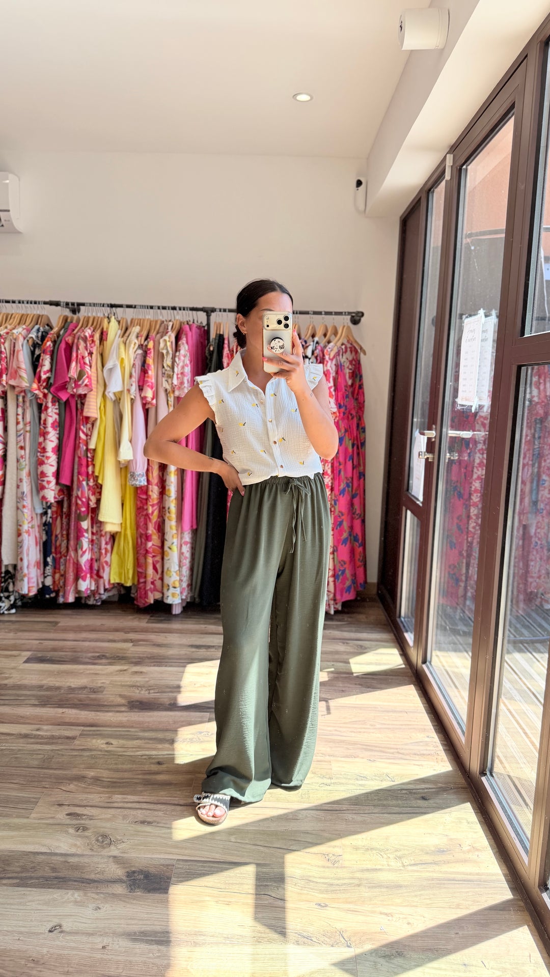 Pantalon Valentino kaki CURVY (Précommande expédition 6/07)