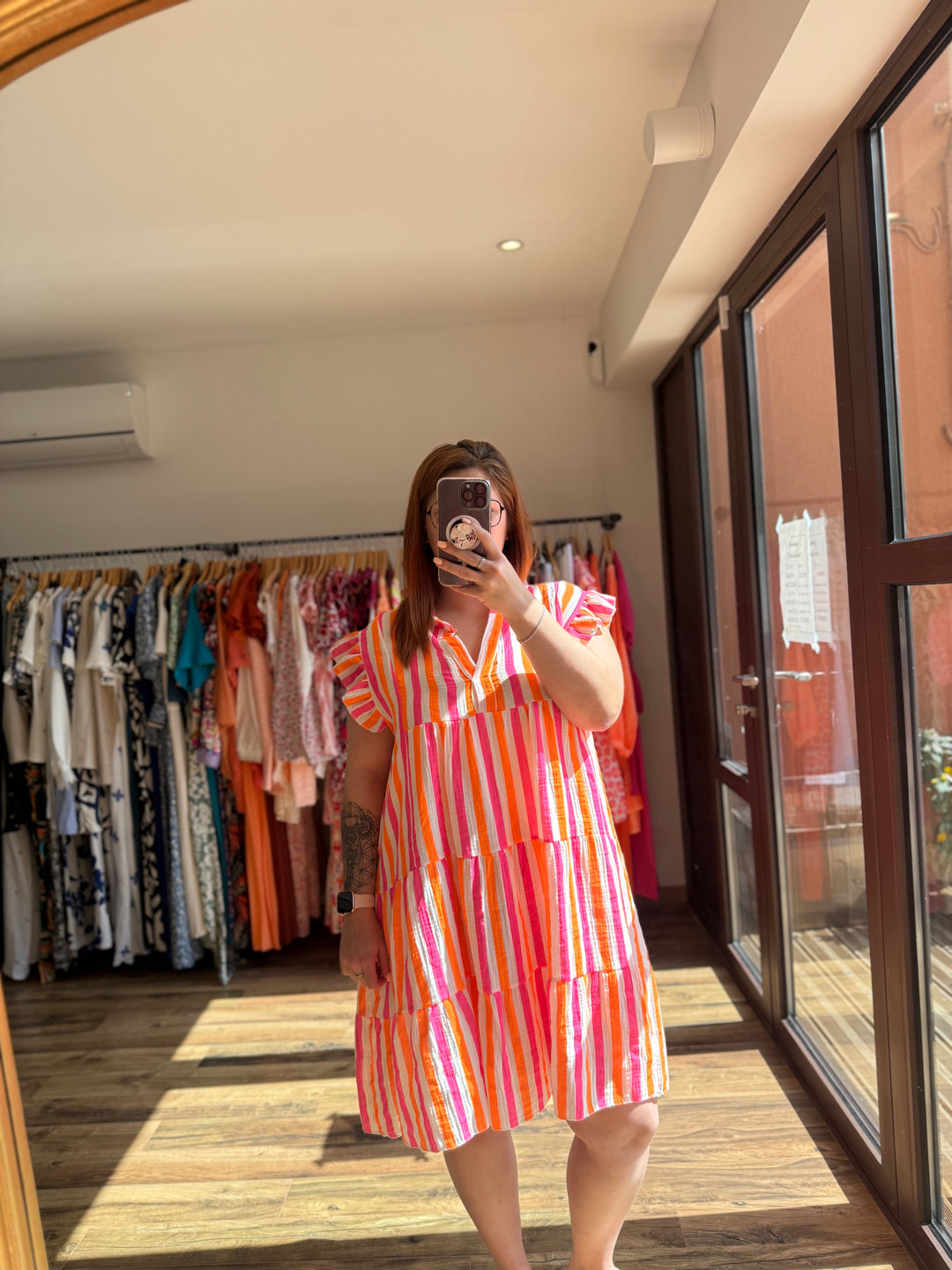 Robe rayée Leah CURVY