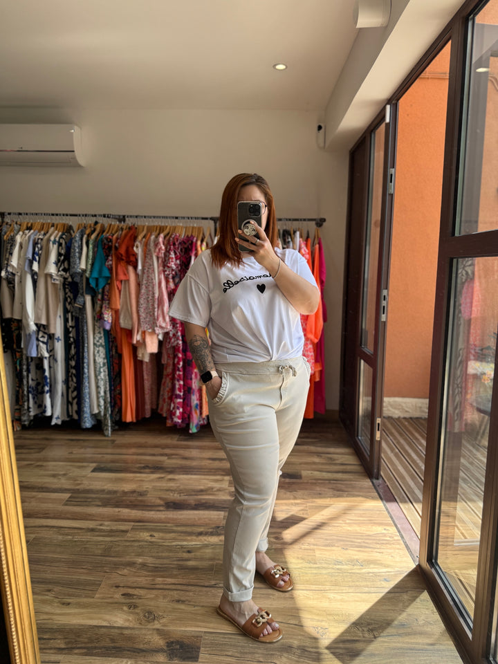 Pantalon Silvere beige CURVY