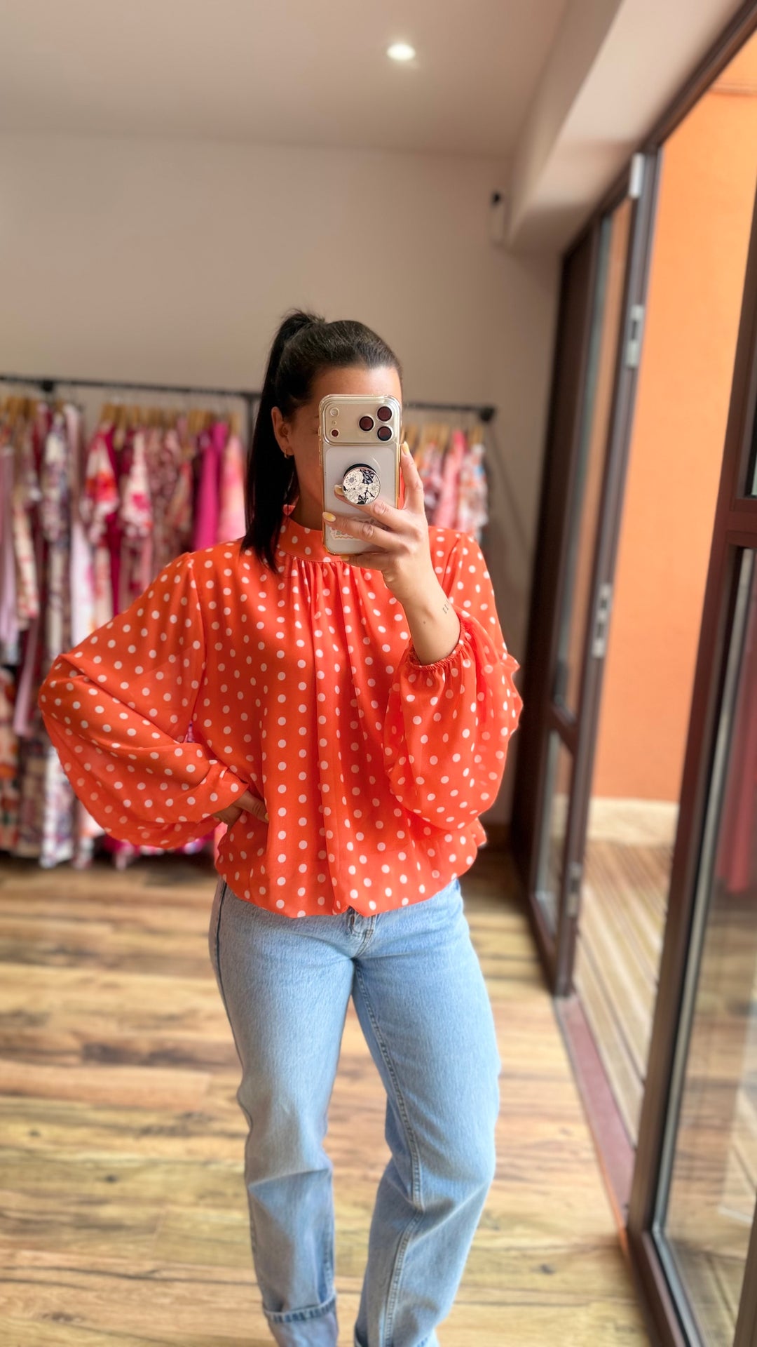 Blouse Kop orange