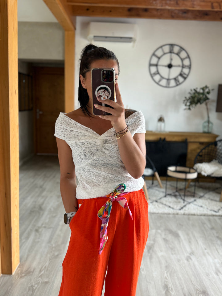 Pantalon Eliam orange