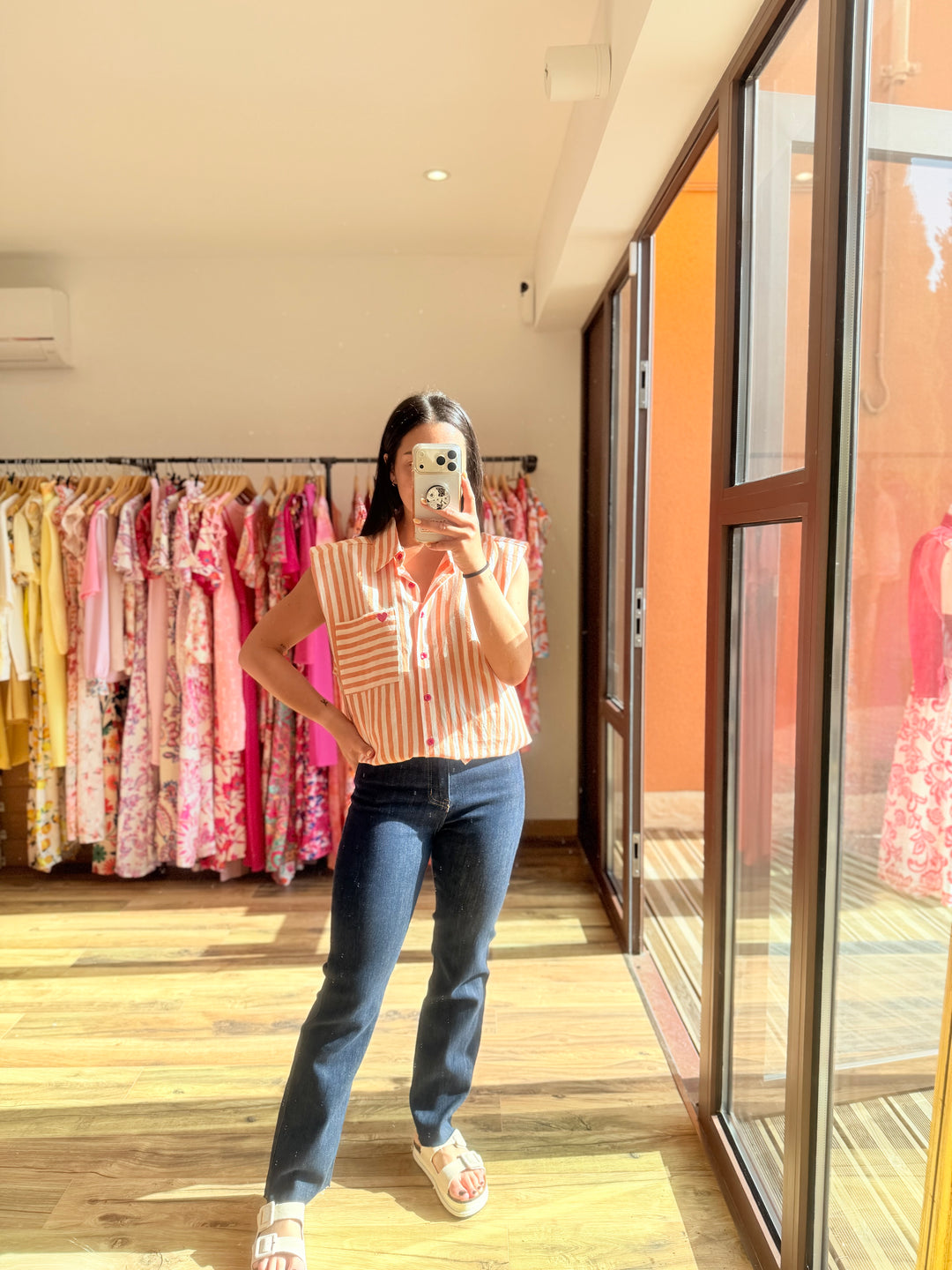 Chemise Calsy orange