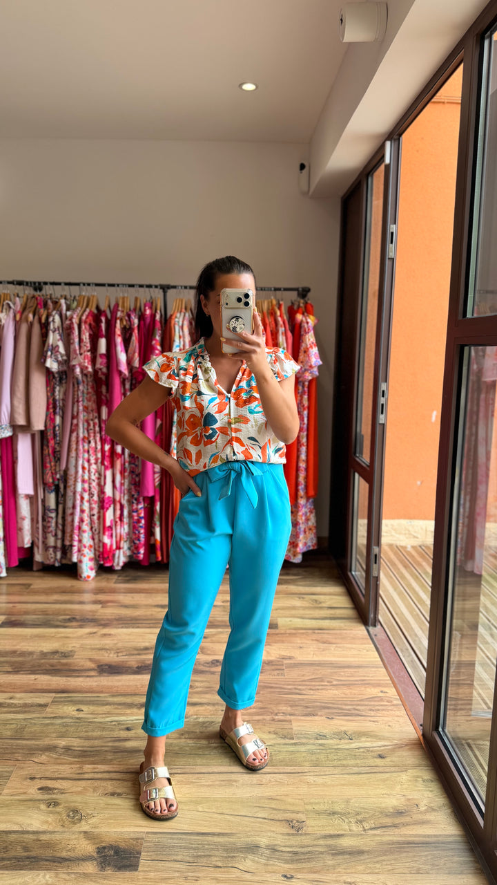 Pantalon Evy bleu