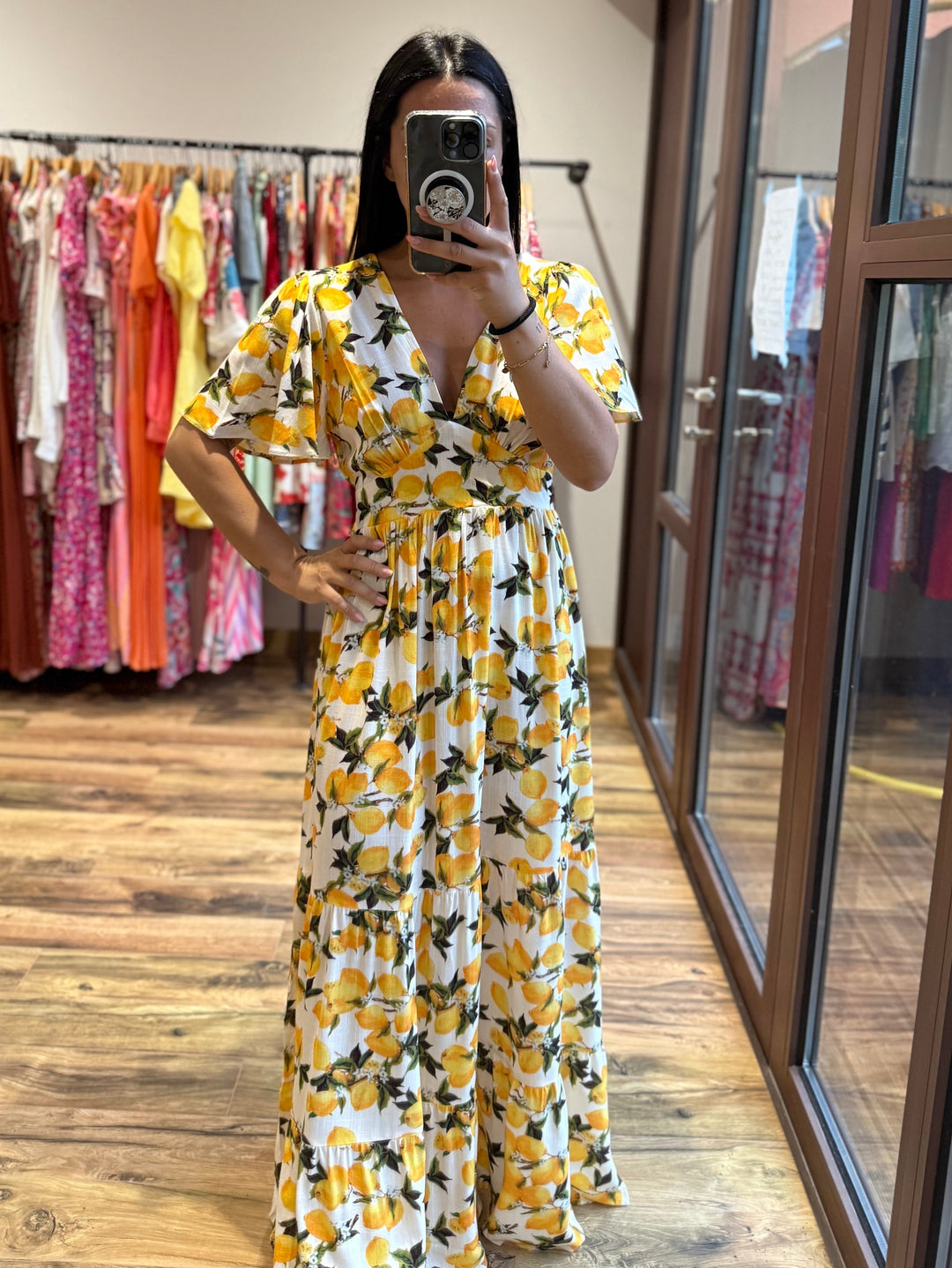 Robe longue Citrons CURVY