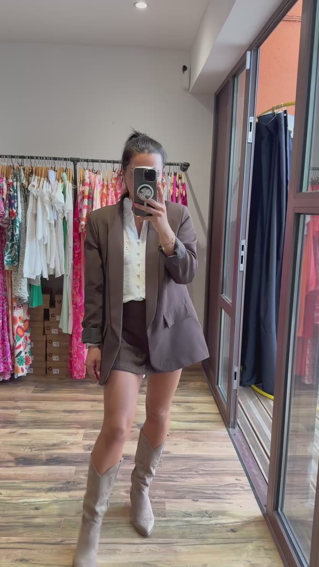 Jupe short en maille