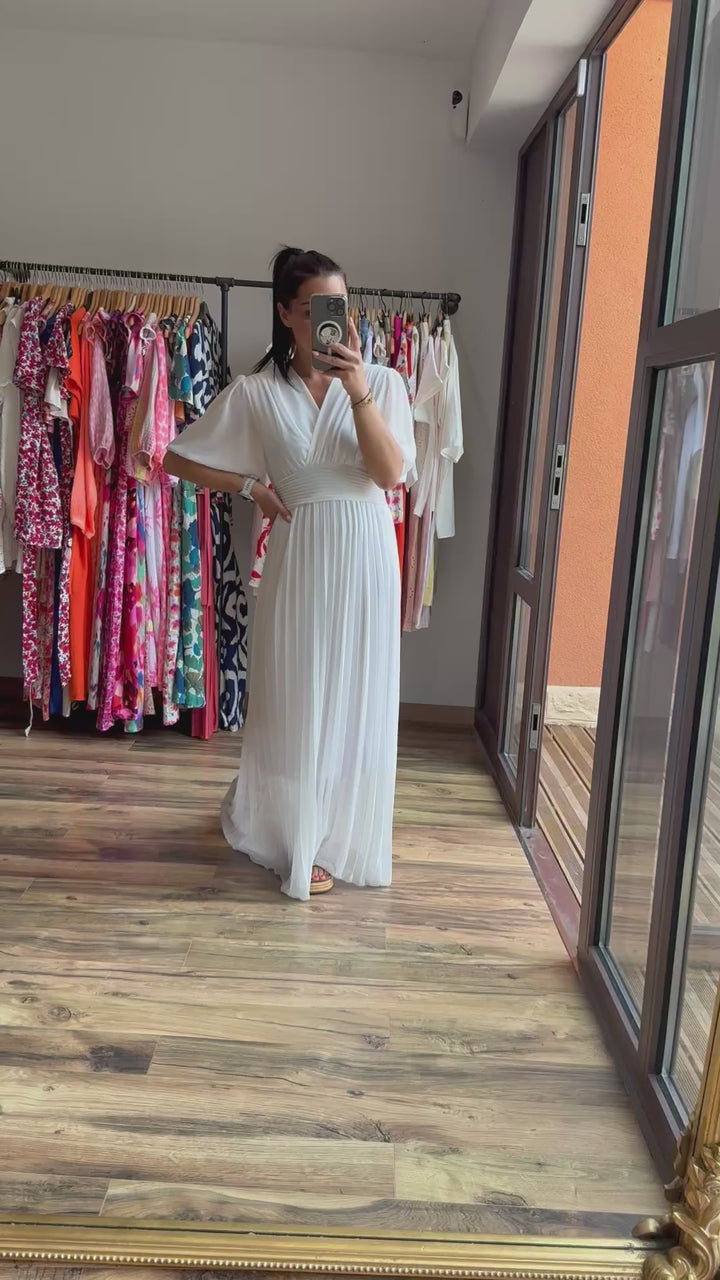 Robe longue Aglaé blanche