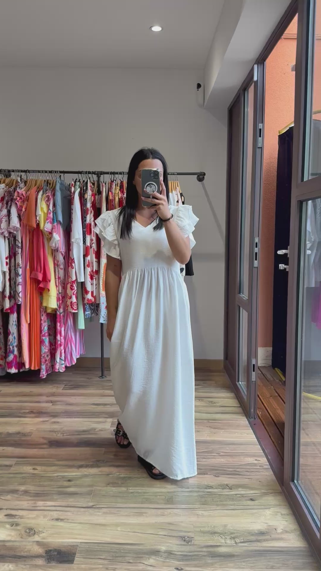 Robe longue Edmée blanche