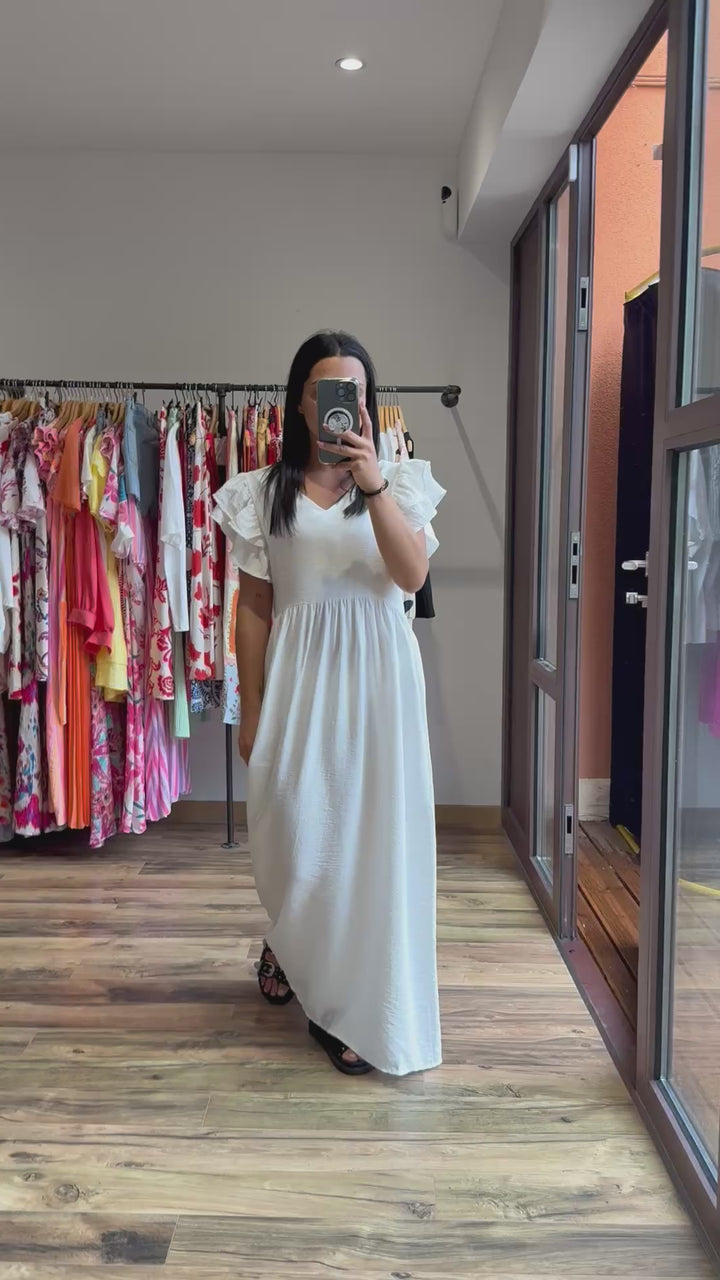 Robe longue Edmée blanche