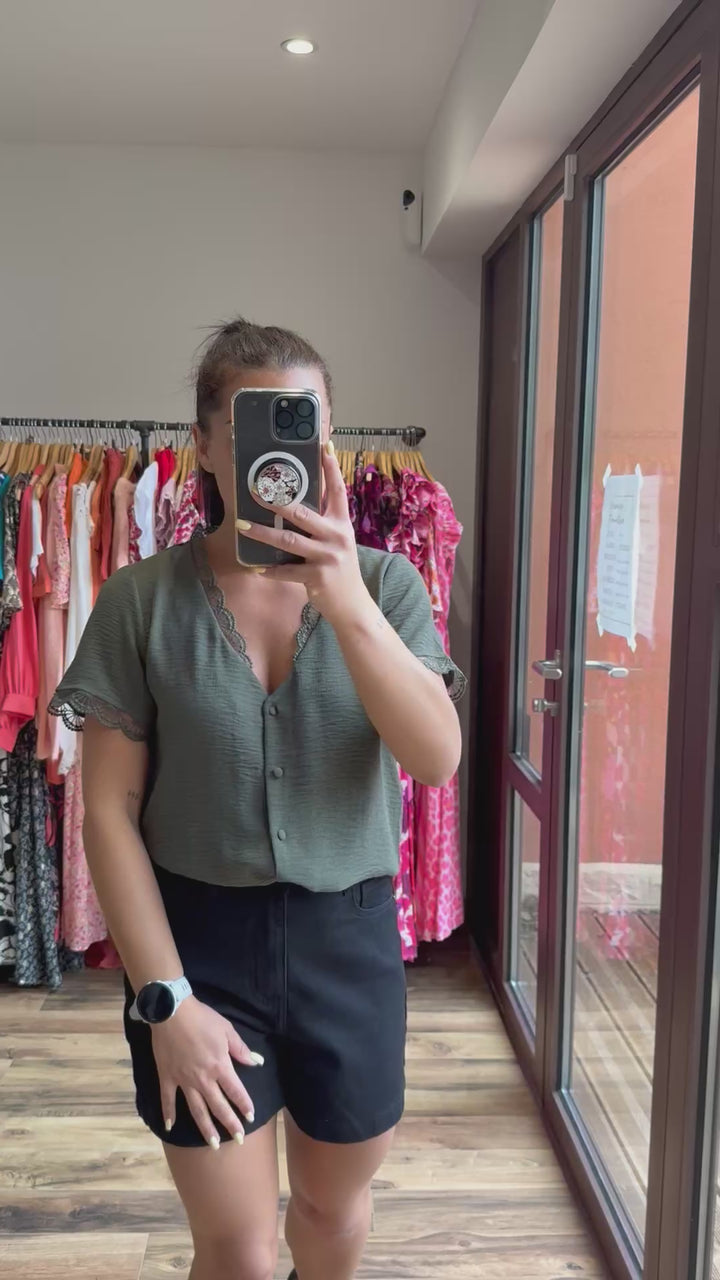 Chemise Mirta CURVY kaki